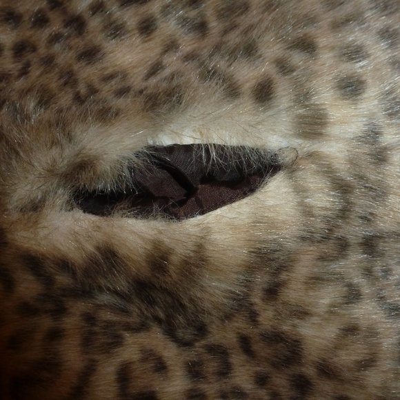 ๐ค Forever 21 Leopard Print Faux Fur Vest โ Size Small - Picture 7 of 12